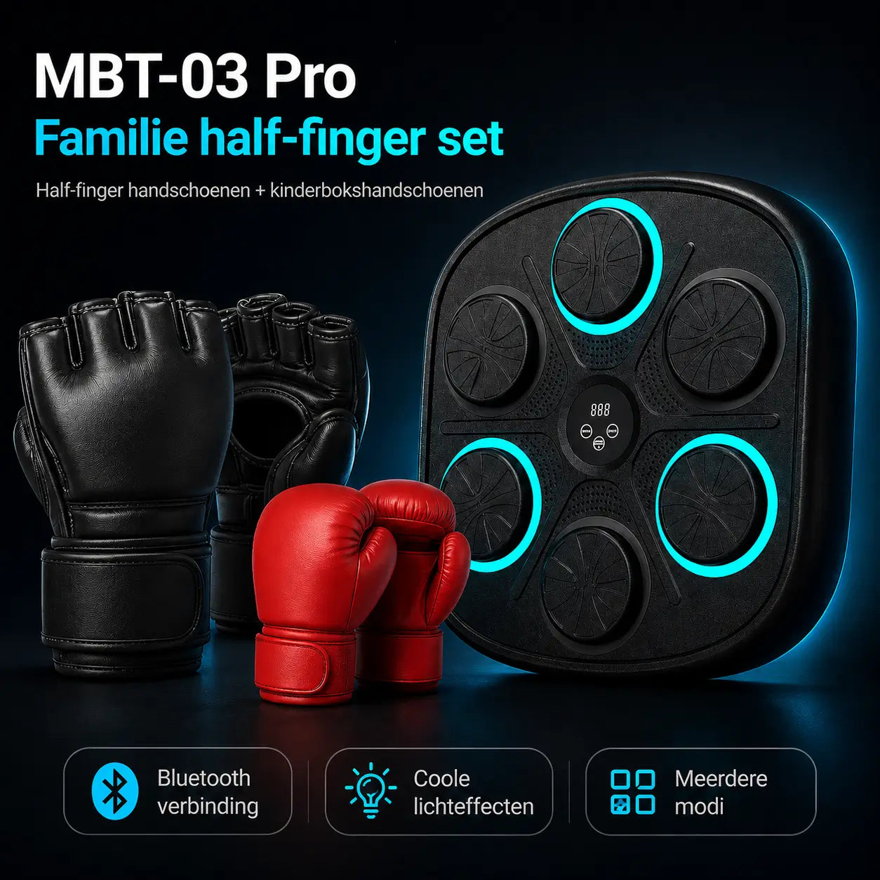 BoxPro™ Smart Music Boxing Machine – Interactive Boxing for Home