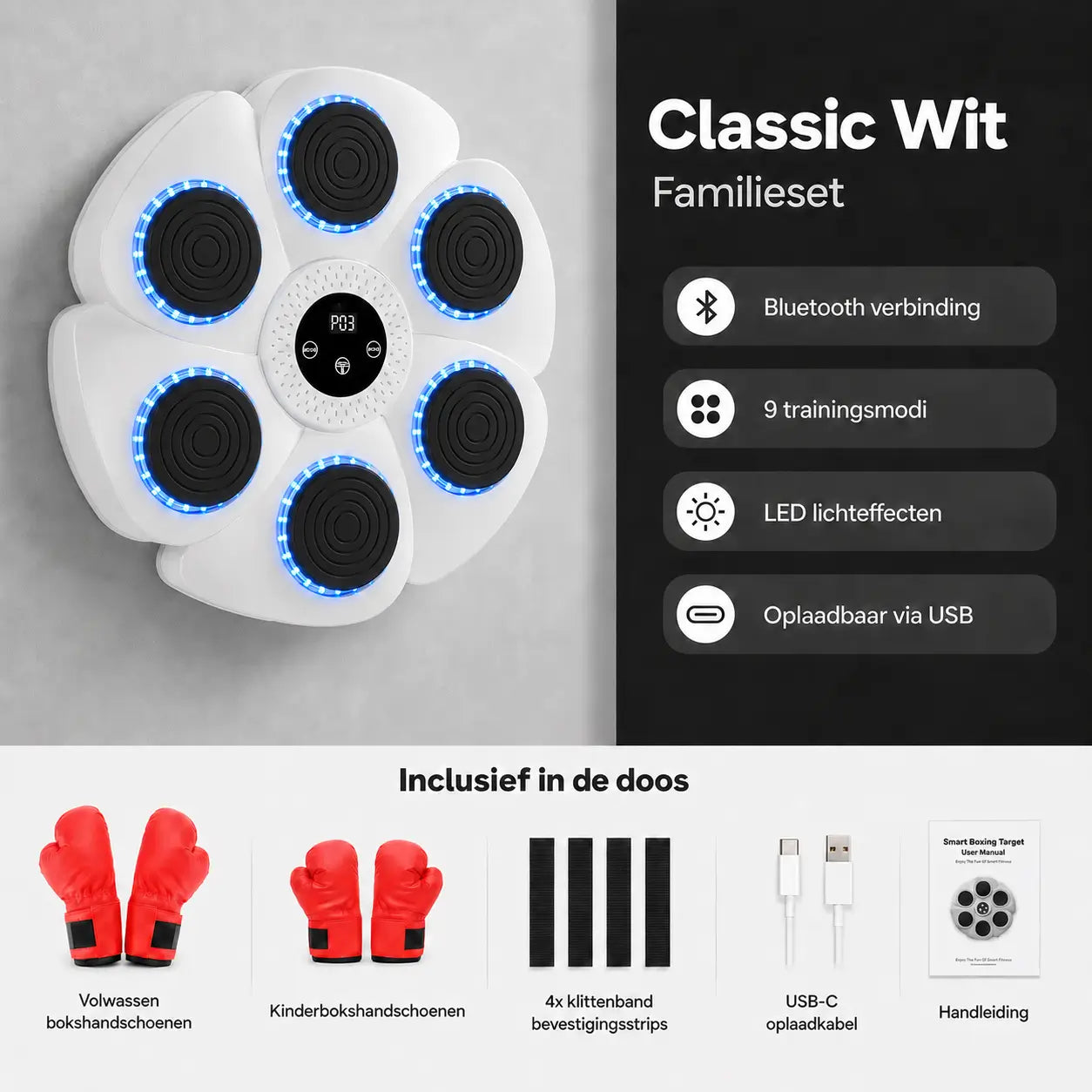 BoxPro™ Smart Music Boxing Machine – Interactive Boxing for Home