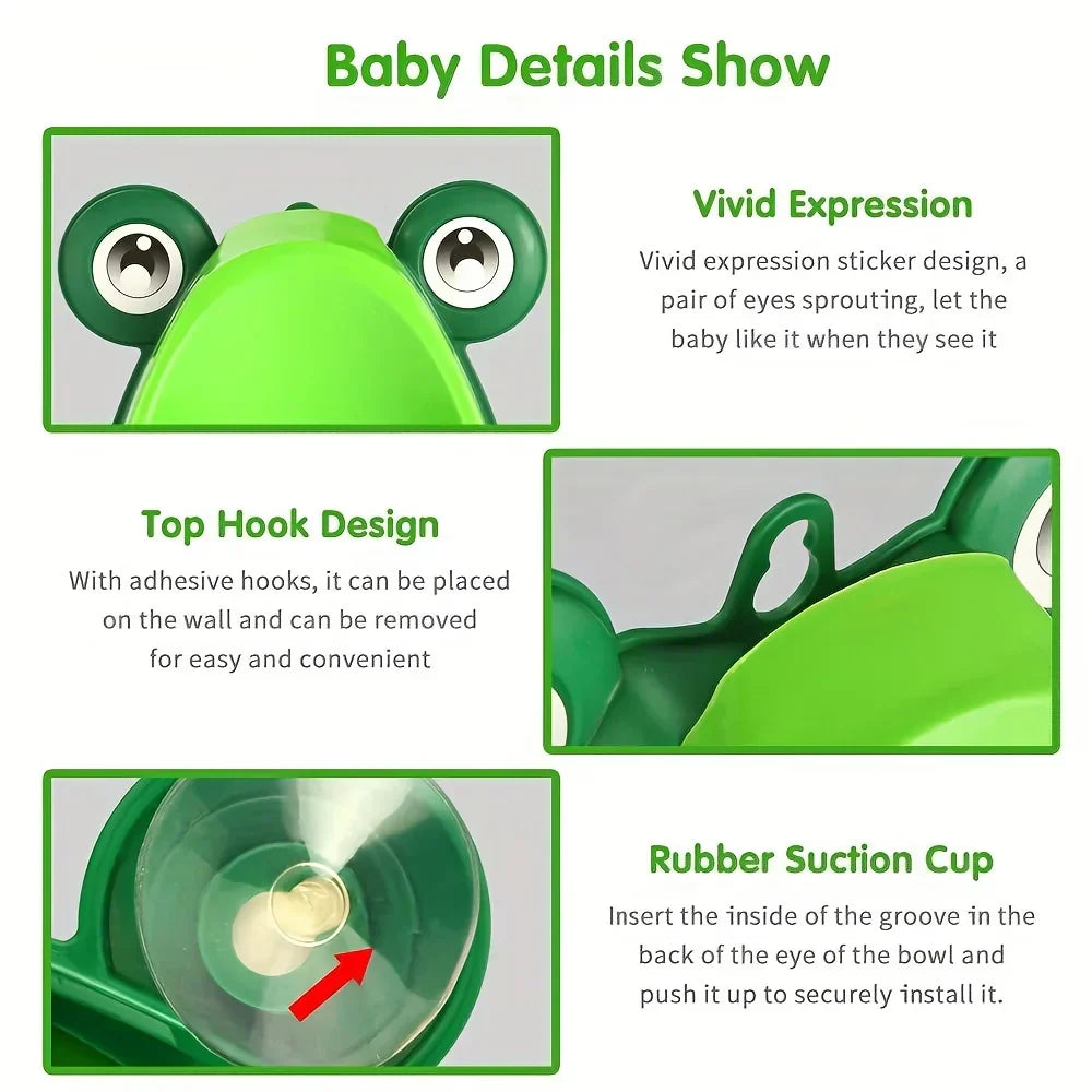 Boys' Frog Potty Training Urinal with Fun Aim Target