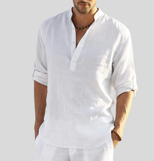 Image of Brad | Men's Long Sleeve Henley Casual Shirt