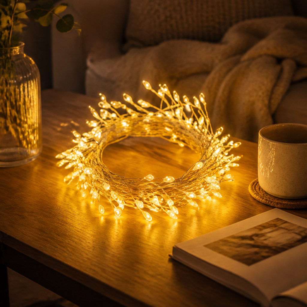 Branched Copper Wire Firecracker Fairy Lights