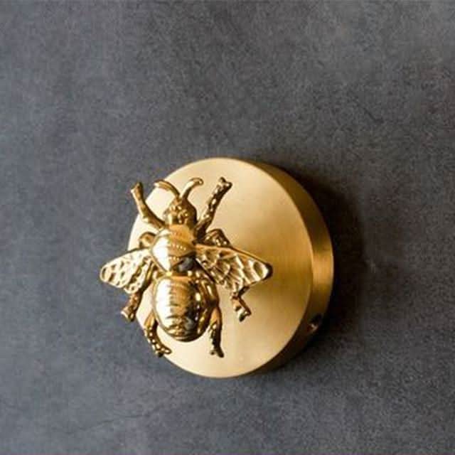Brass Animal Wall Hook Rack with Gold Accents