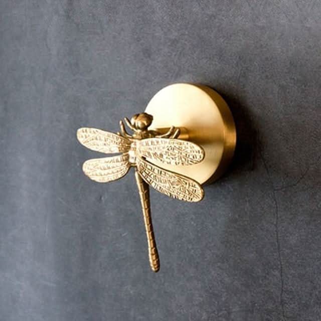 Brass Animal Wall Hook Rack with Gold Accents
