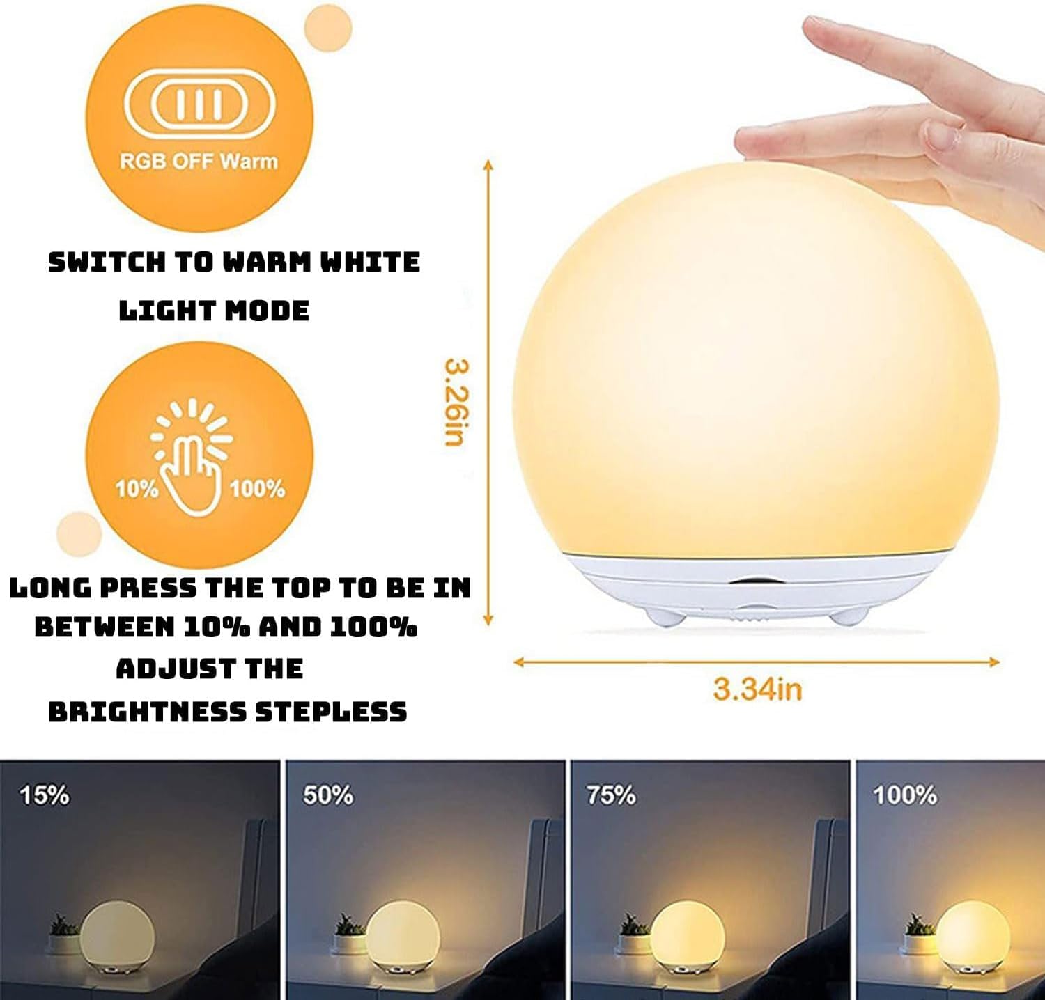 Breastfeeding Night Light | BPA-Free Silicone | Eye-Friendly