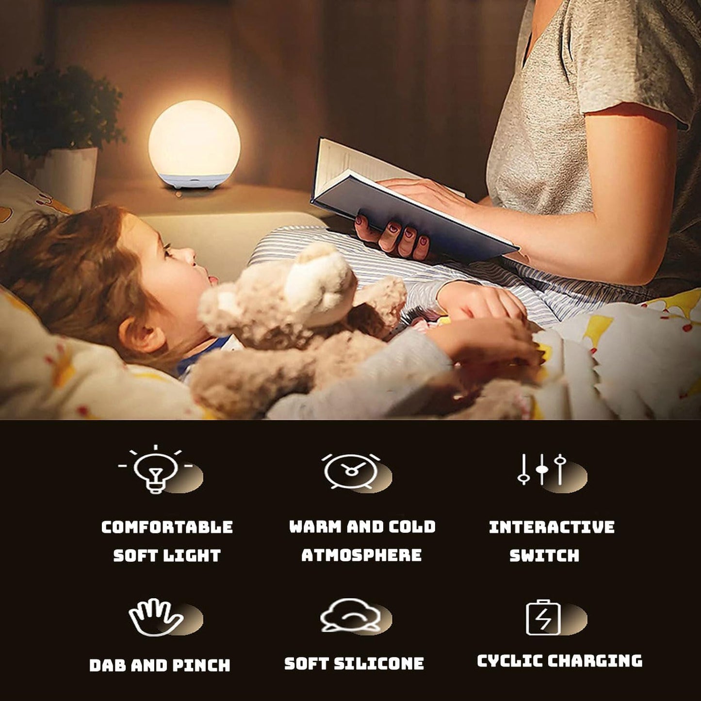 Breastfeeding Night Light | BPA-Free Silicone | Eye-Friendly