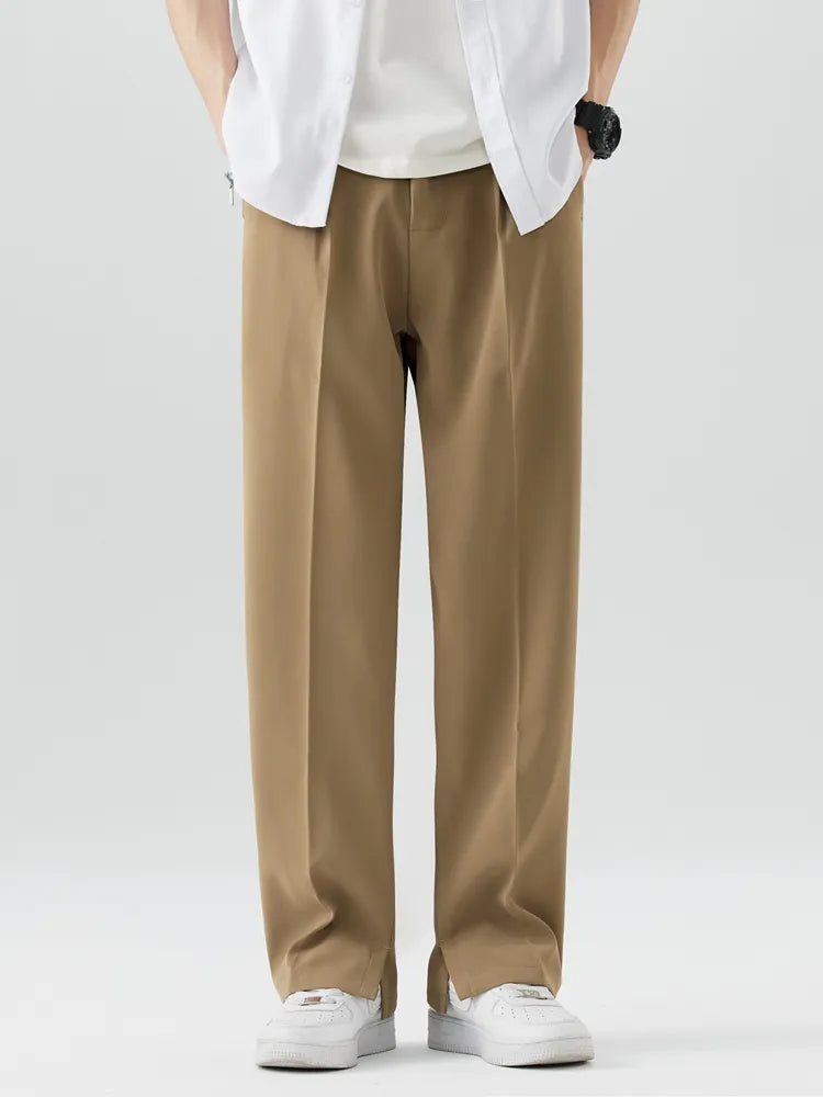 Image of Brent | Men's Wide Leg Chino Trousers