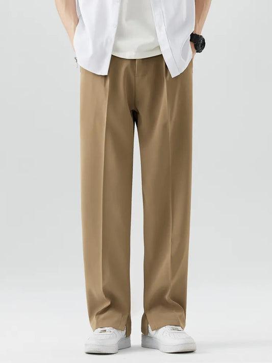 Image of Brent | Men's Wide Leg Chino Trousers