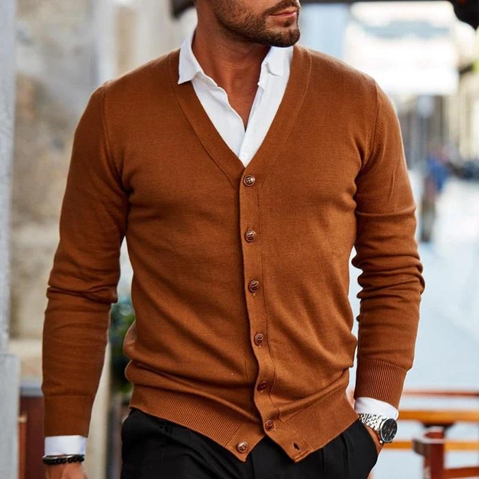Image of Brett | Men's Button-Down Cardigan