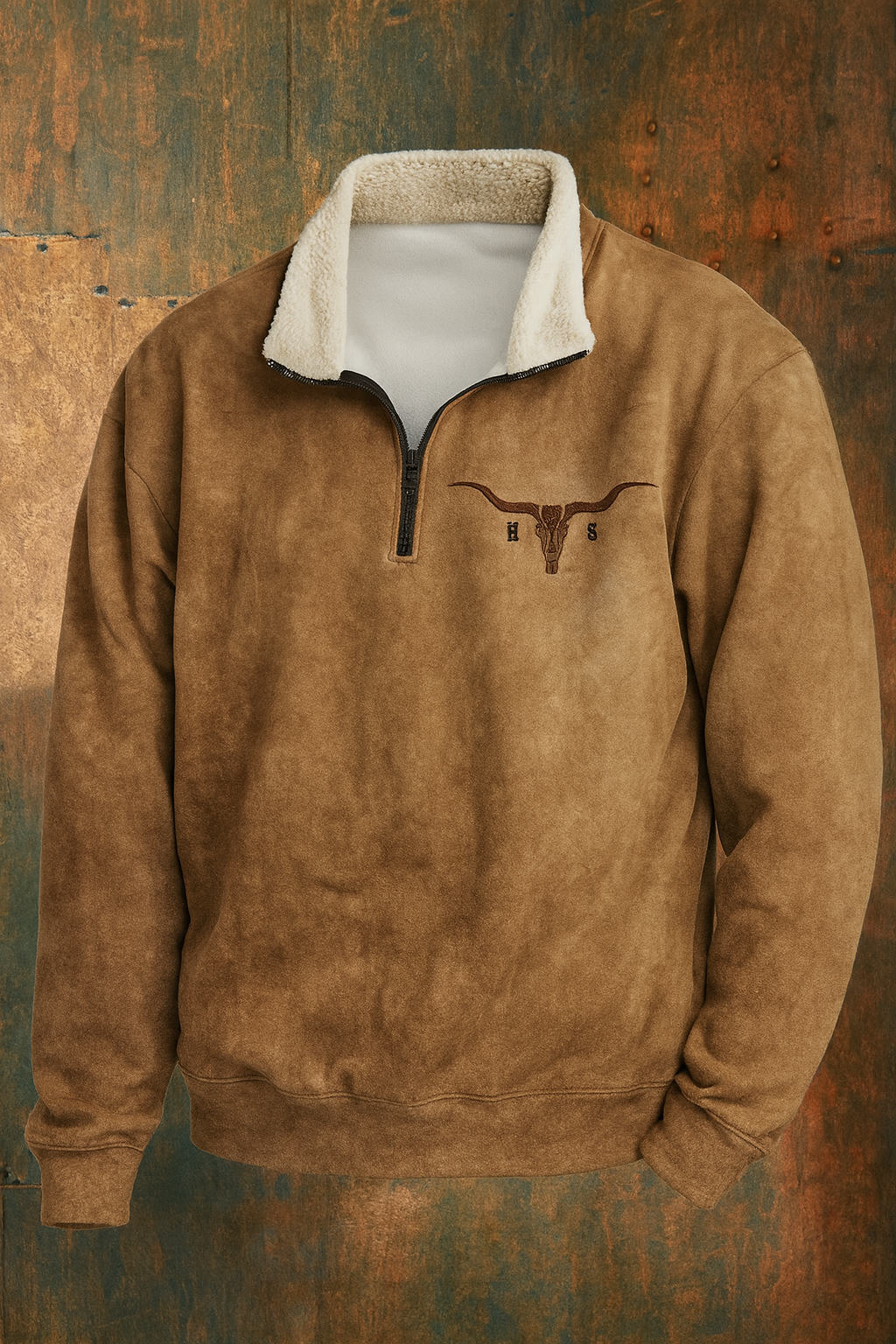 Image of Bruce | Men's Quarter Zip Pullover Sweater