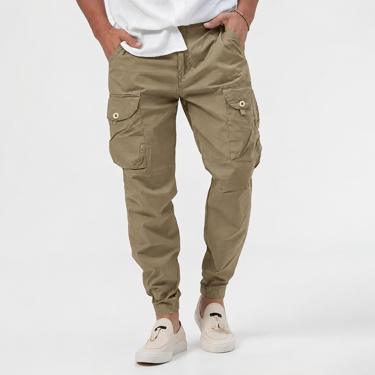Bruce | Men's Jogger Cargo Trousers - Image 1