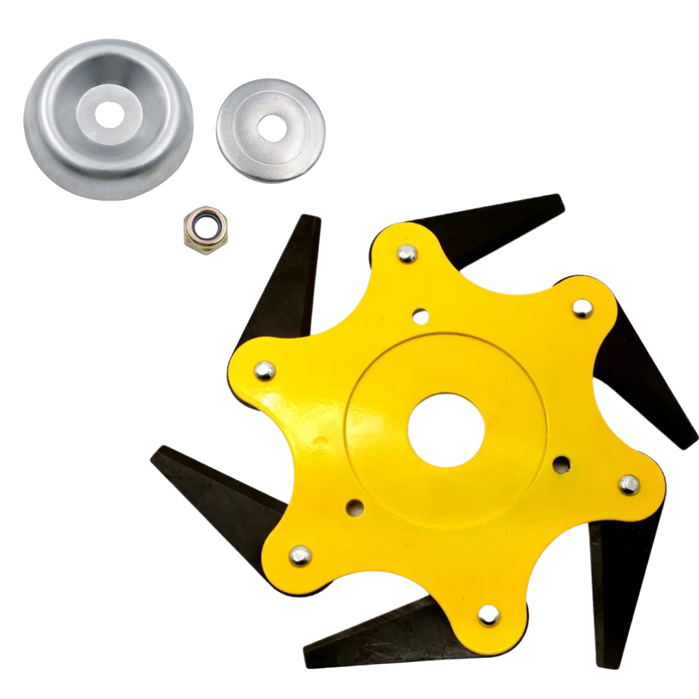 Brush Cutter Head with 6 Steel Blades