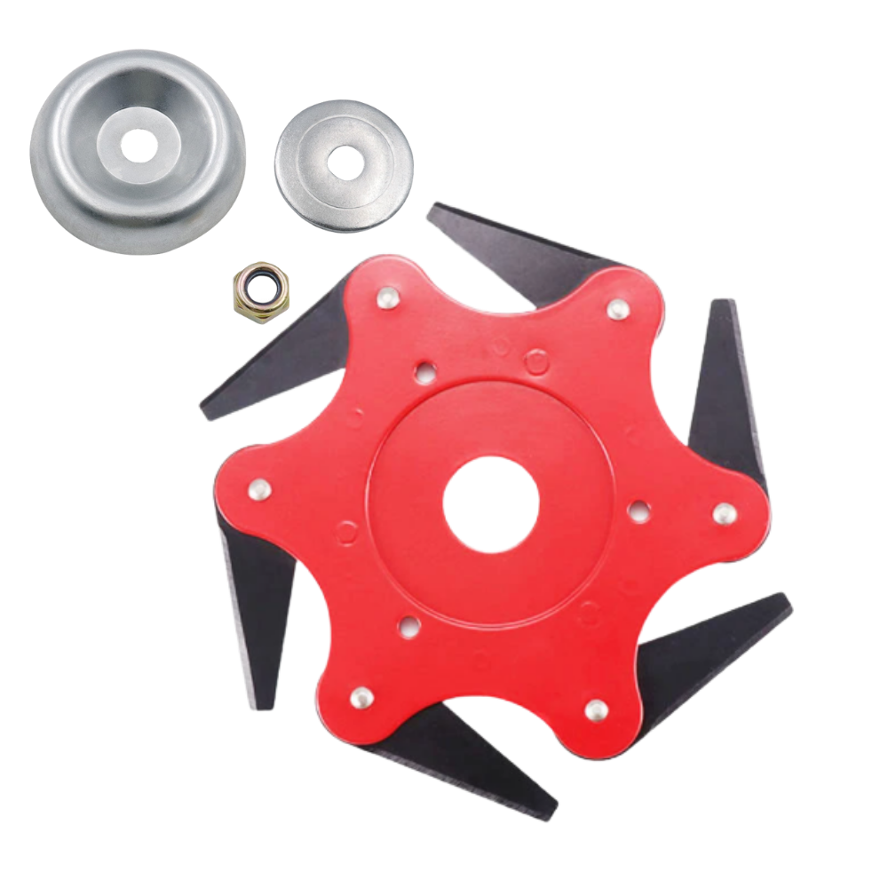 Brush Cutter Head with 6 Steel Blades