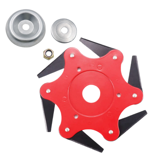 Brush Cutter Head with 6 Steel Blades