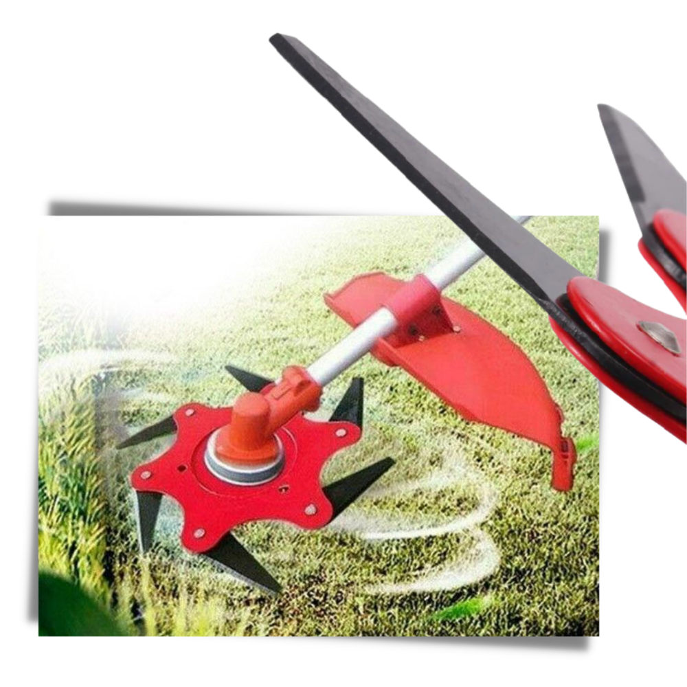 Brush Cutter Head with 6 Steel Blades