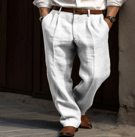 Image of Bryan | Men's Pleated Wide Leg Dress Pants