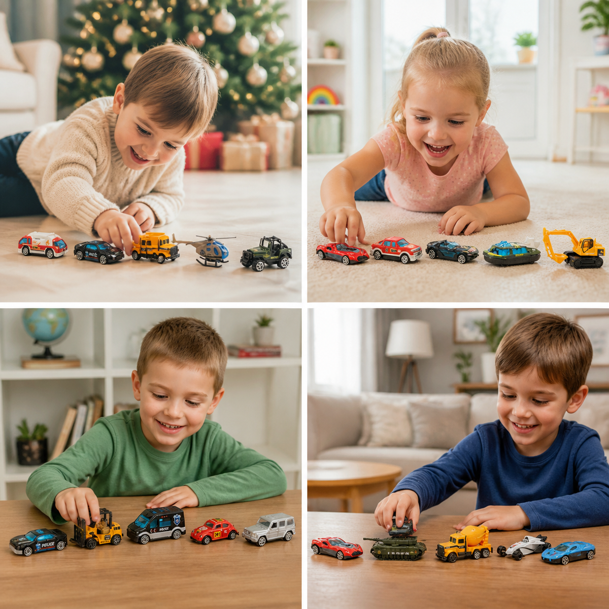 Car Advent Calendar for Kids – 24 Die-Cast Toy Cars for Christmas