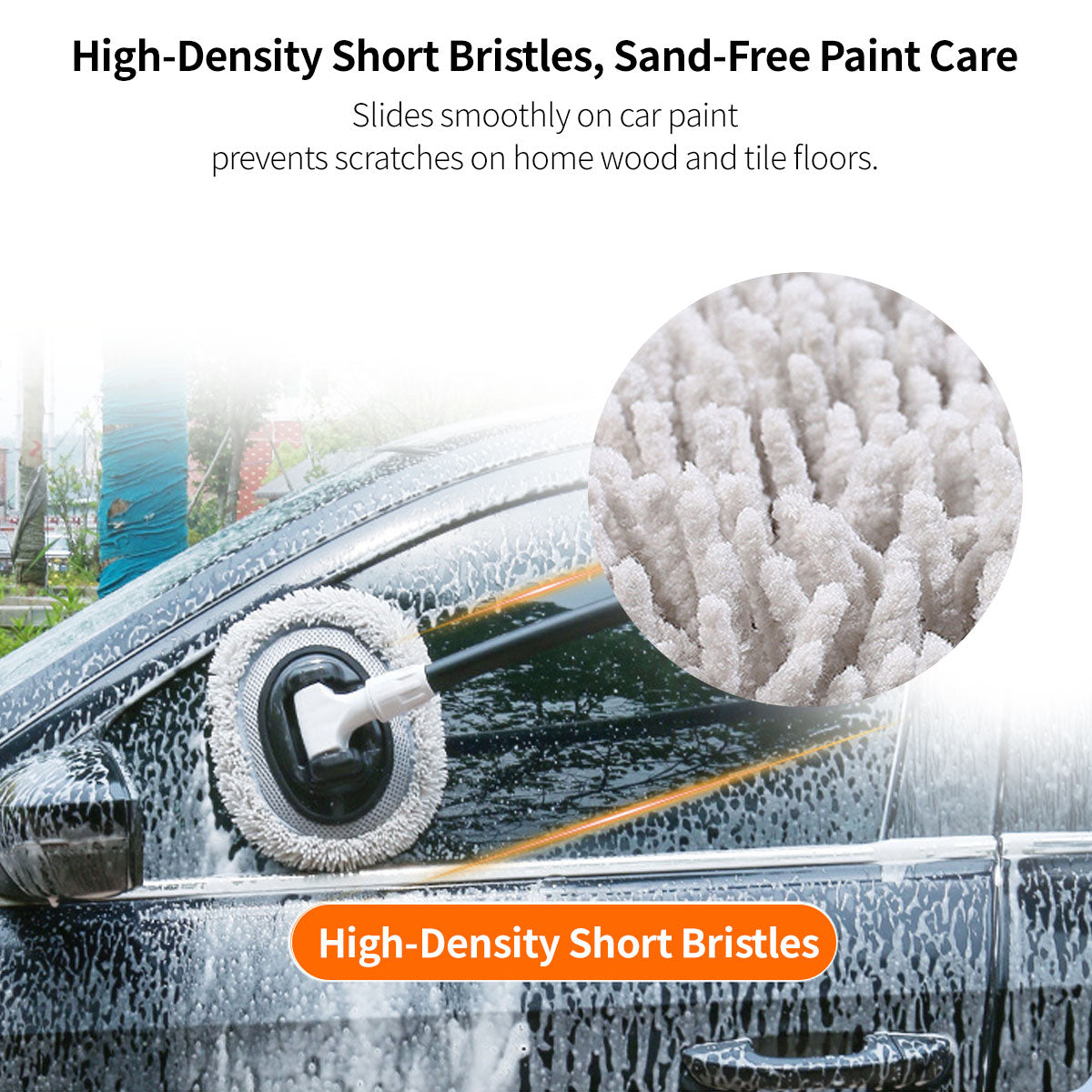 Car Wash Mop Kit with Ergonomic Handle