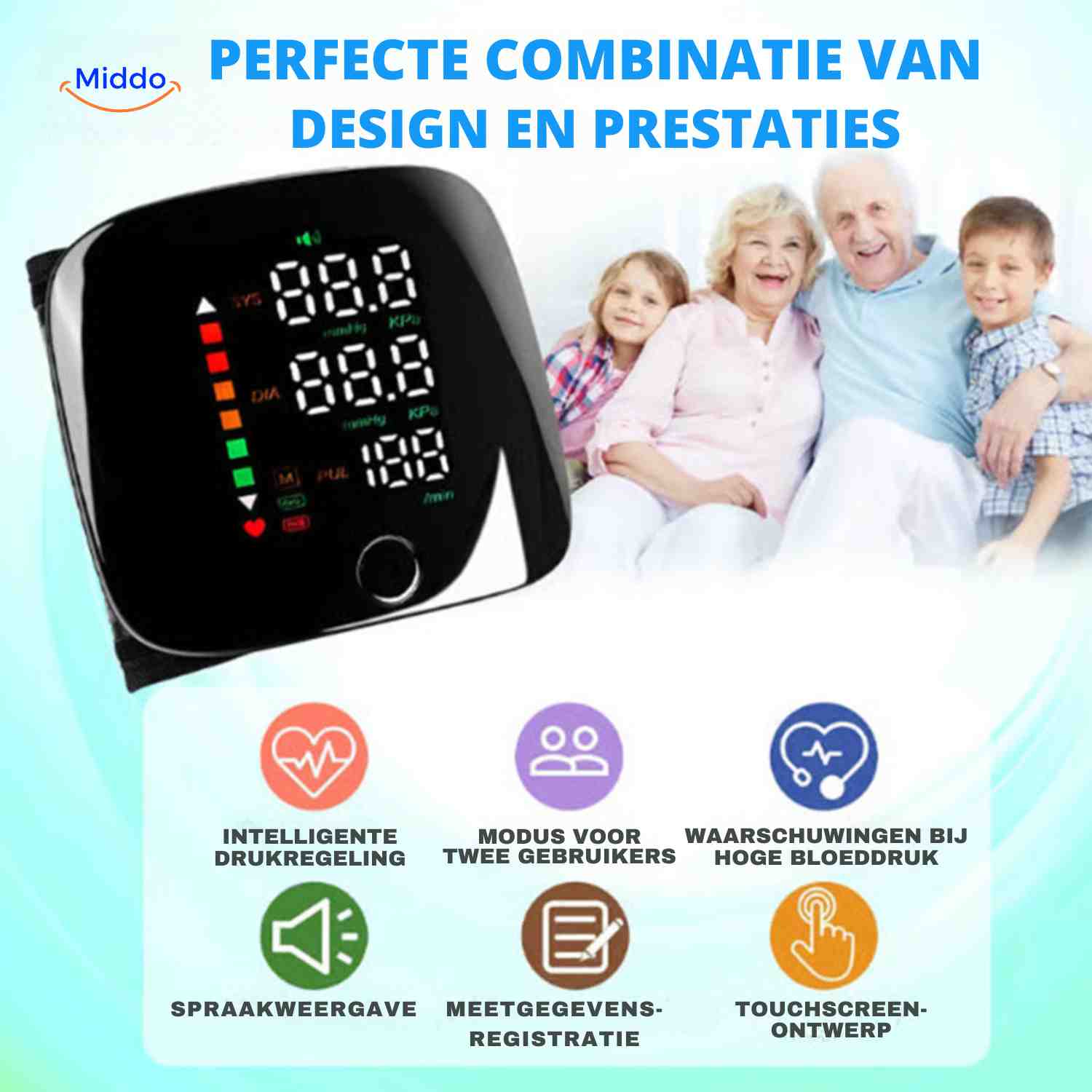 Cardiowrist™ Wrist Blood Pressure Monitor | Automatic, LED Display
