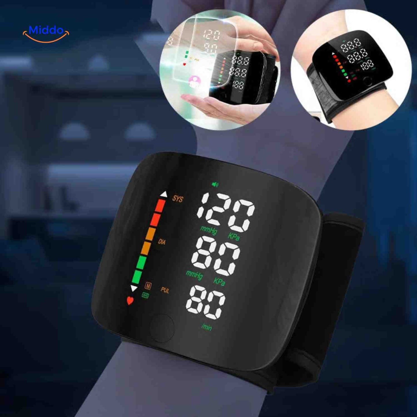 Cardiowrist™ Wrist Blood Pressure Monitor | Automatic, LED Display