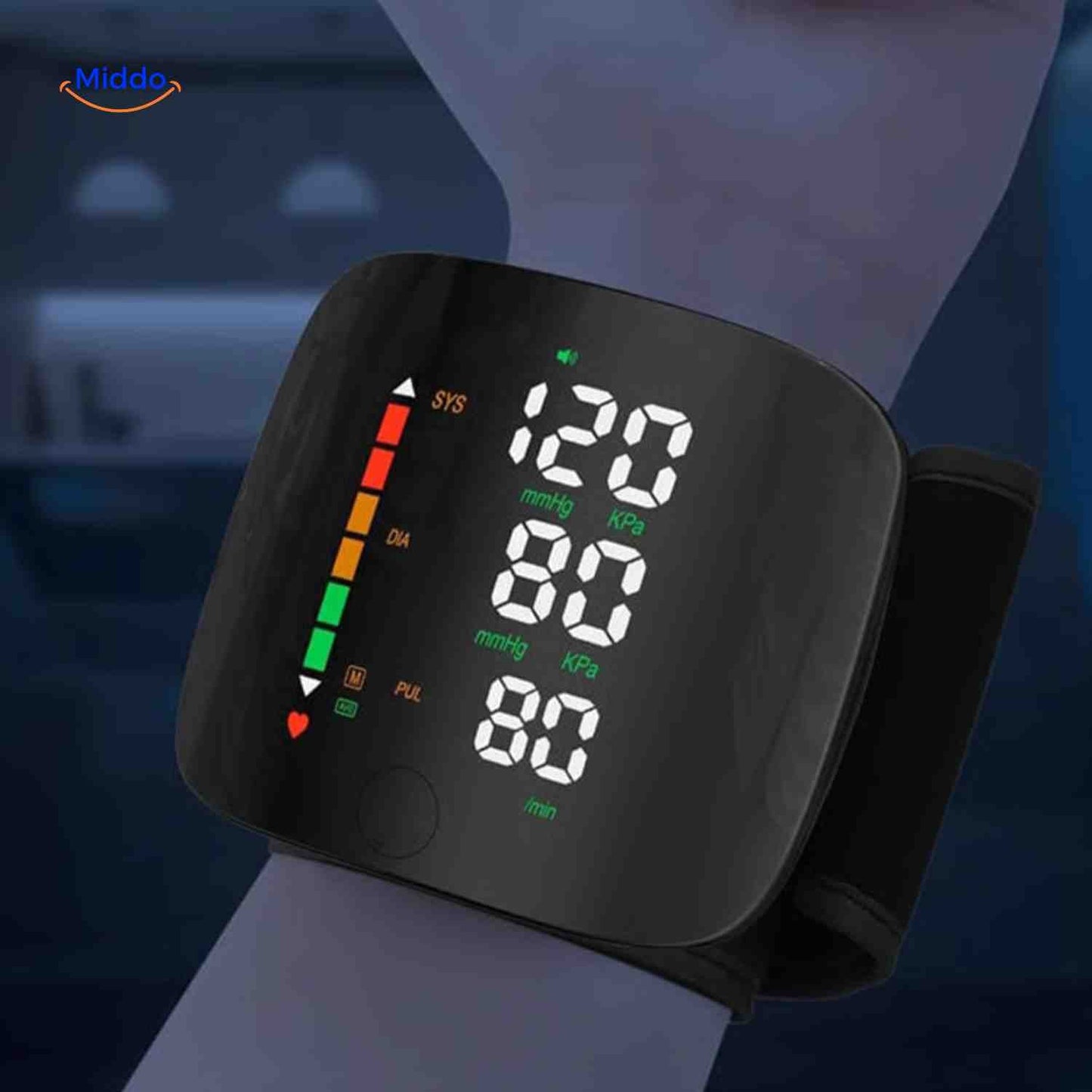 Cardiowrist™ Wrist Blood Pressure Monitor | Automatic, LED Display