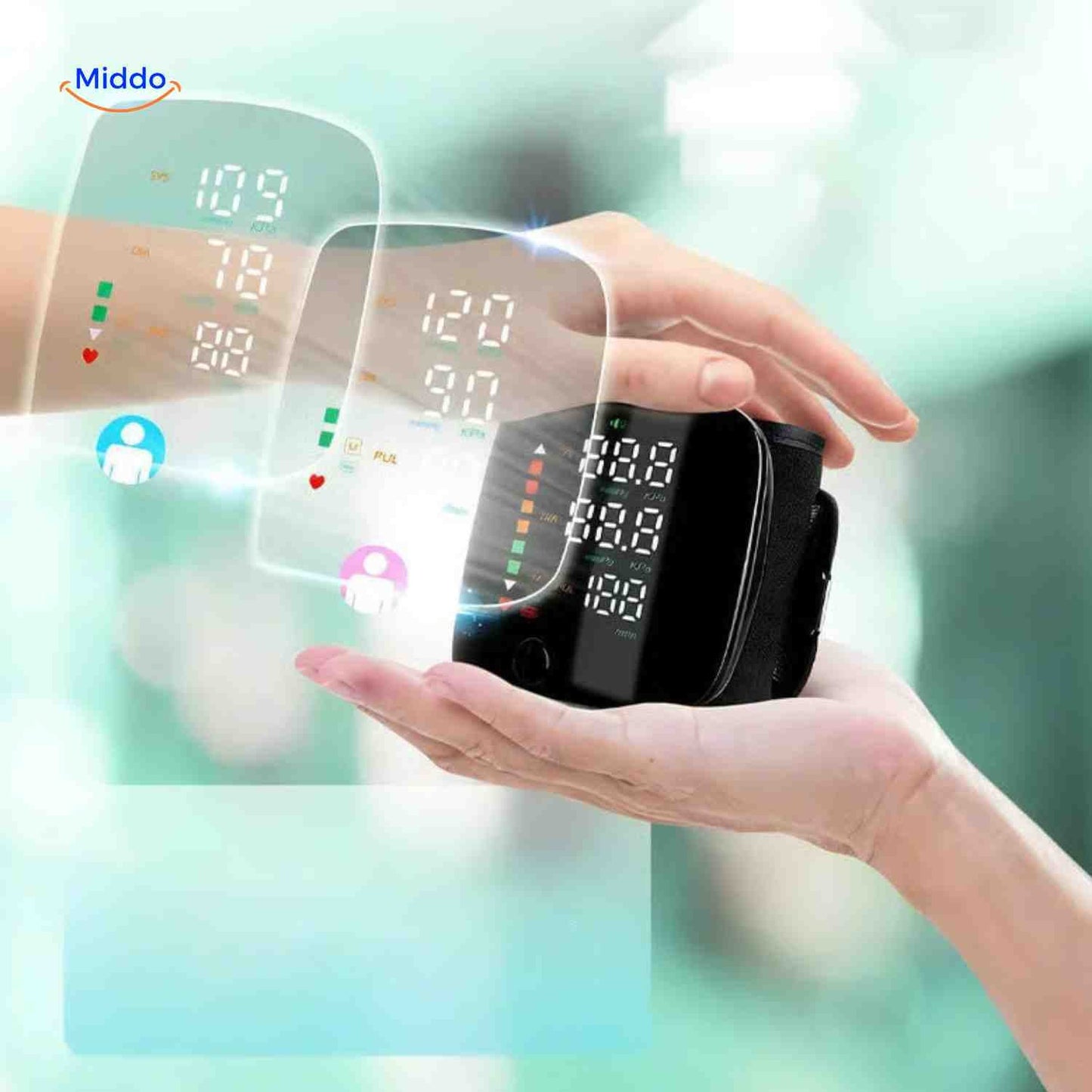 Cardiowrist™ Wrist Blood Pressure Monitor | Automatic, LED Display