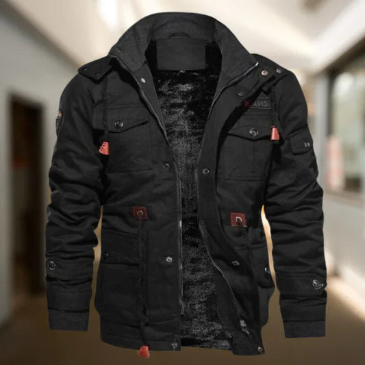 Image of Carlton | Men's Hooded Military Jacket