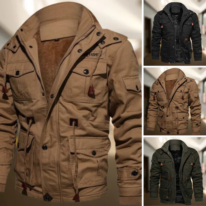 Image of Carlton | Men's Hooded Military Jacket