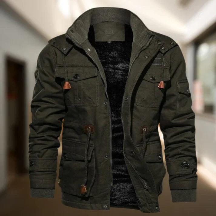 Image of Carlton | Men's Hooded Military Jacket