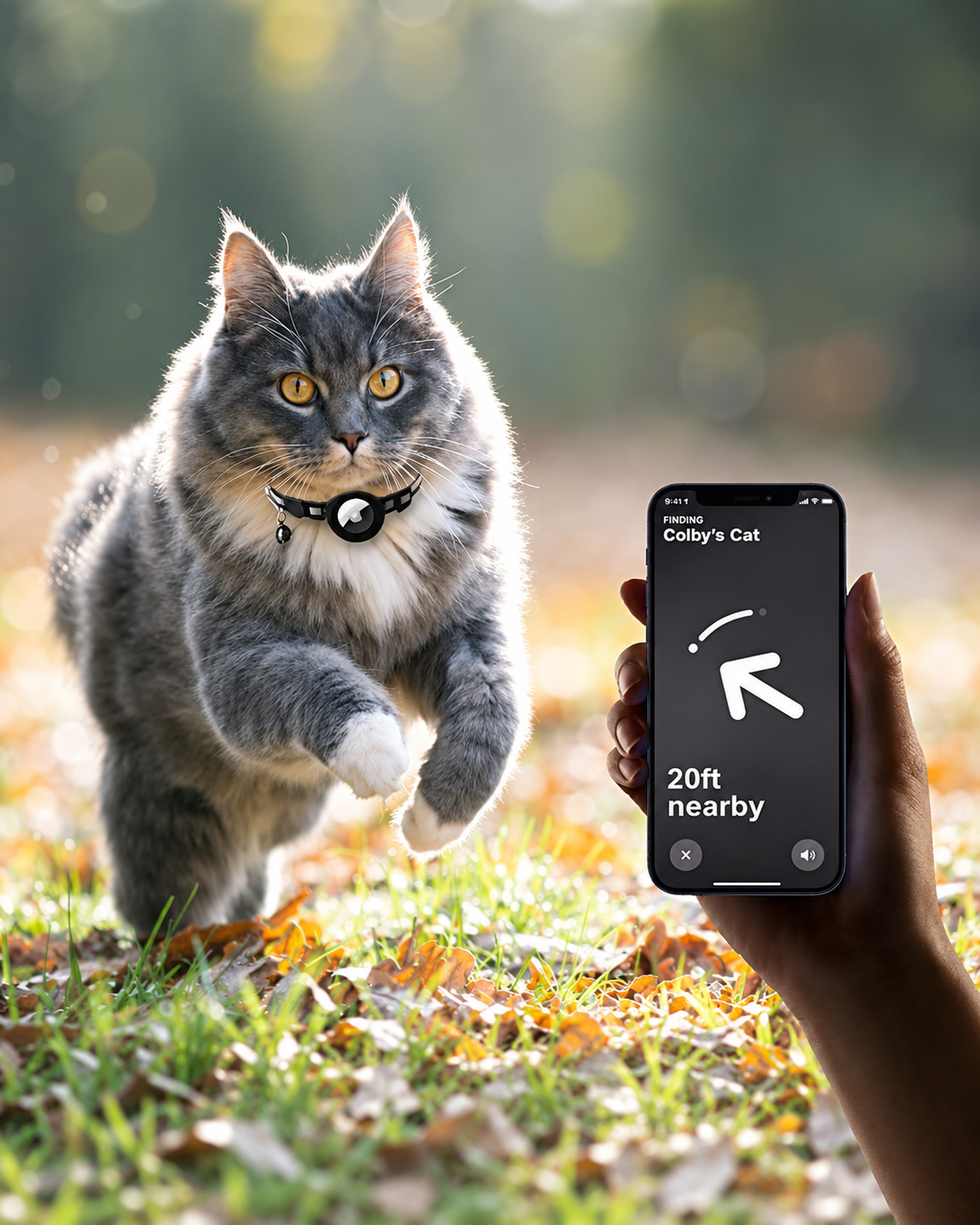 Cat GPS Tracker Collar for Safety and Visibility
