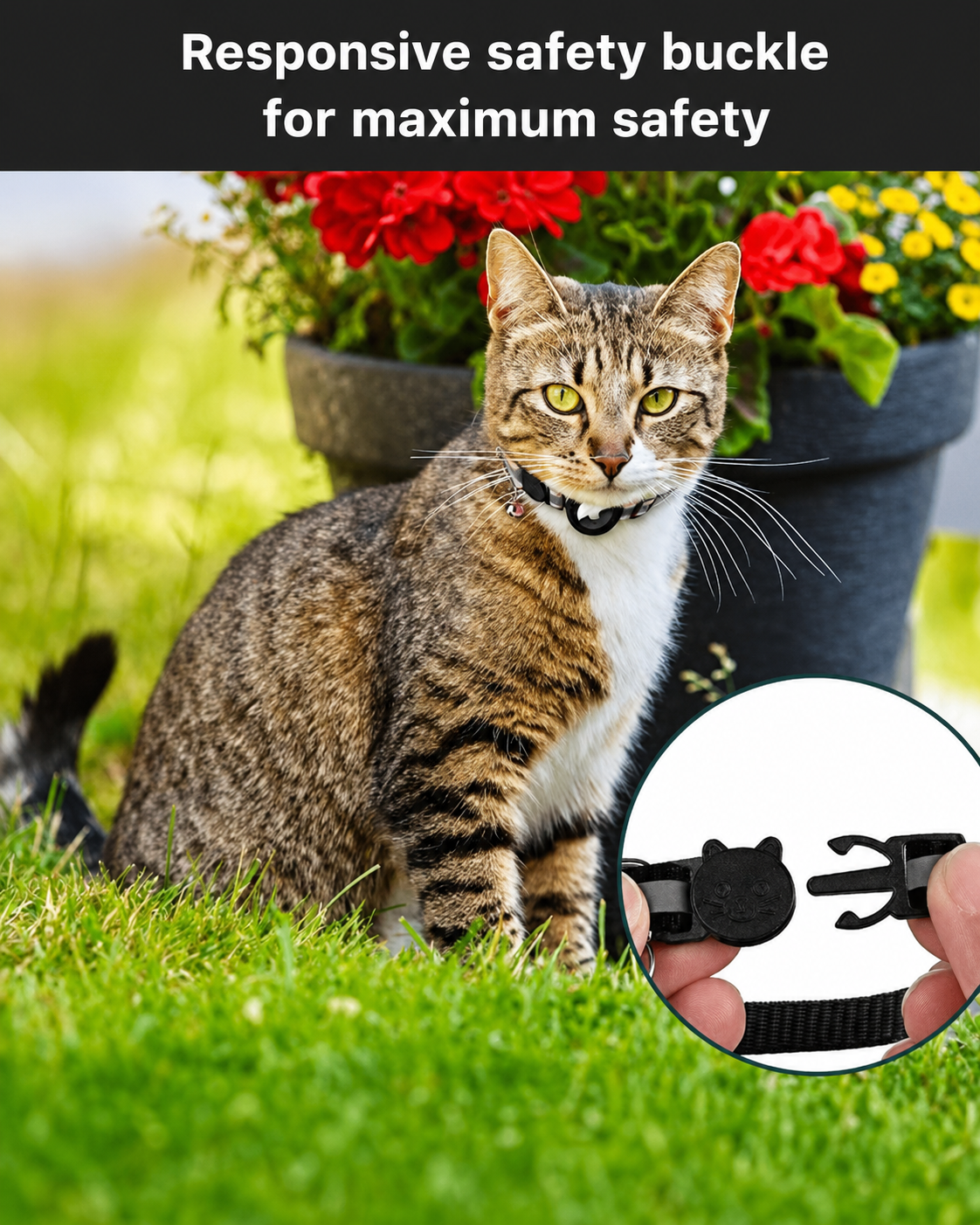 Cat GPS Tracker Collar for Safety and Visibility