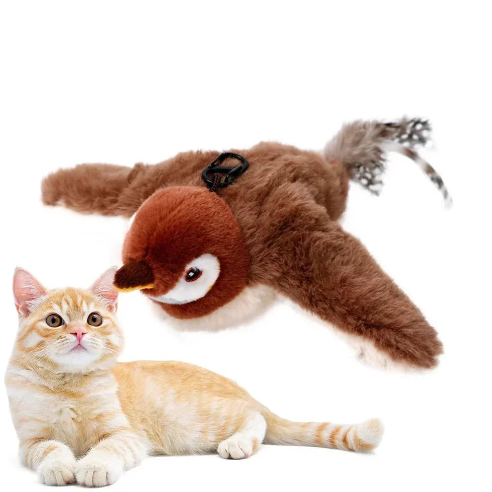 Catfri® FlappyBird: Interactive Sparrow Bird Toy for Cats