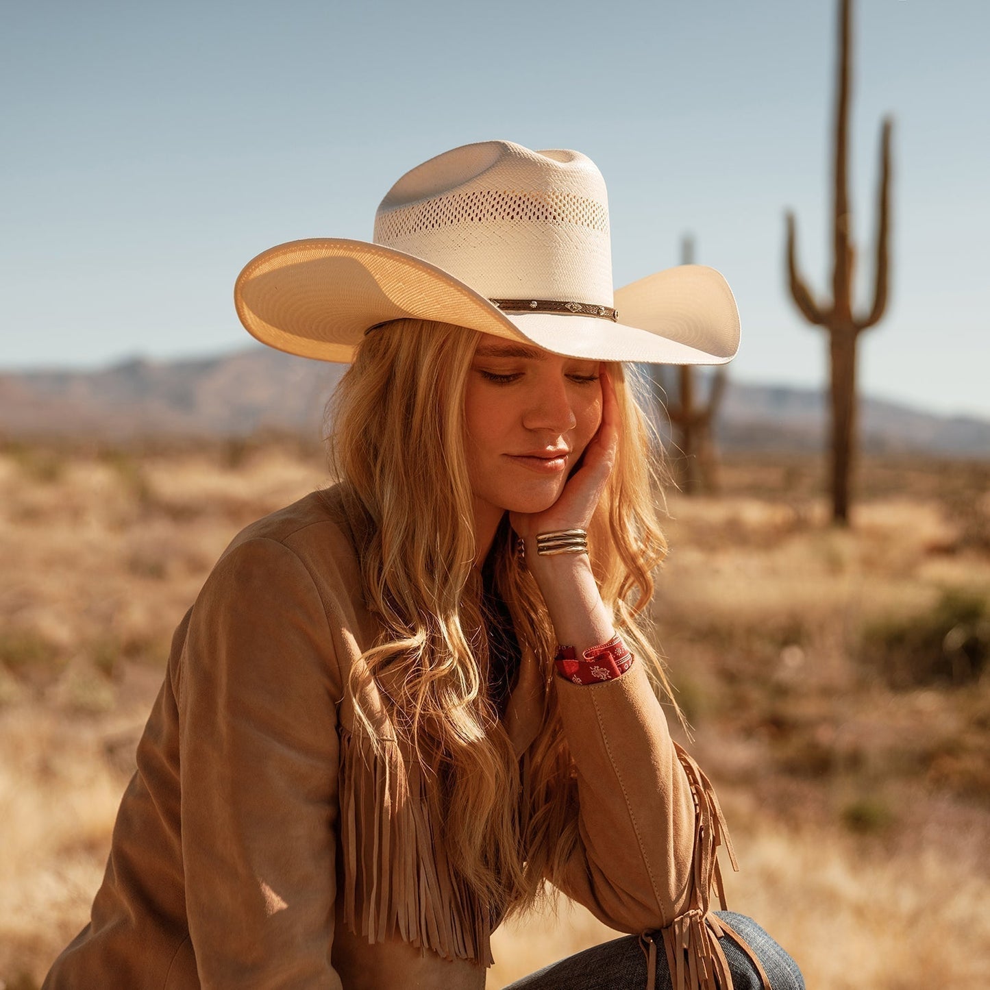 Cattleman's Charm Straw Cowboy Hat | SusanSmith