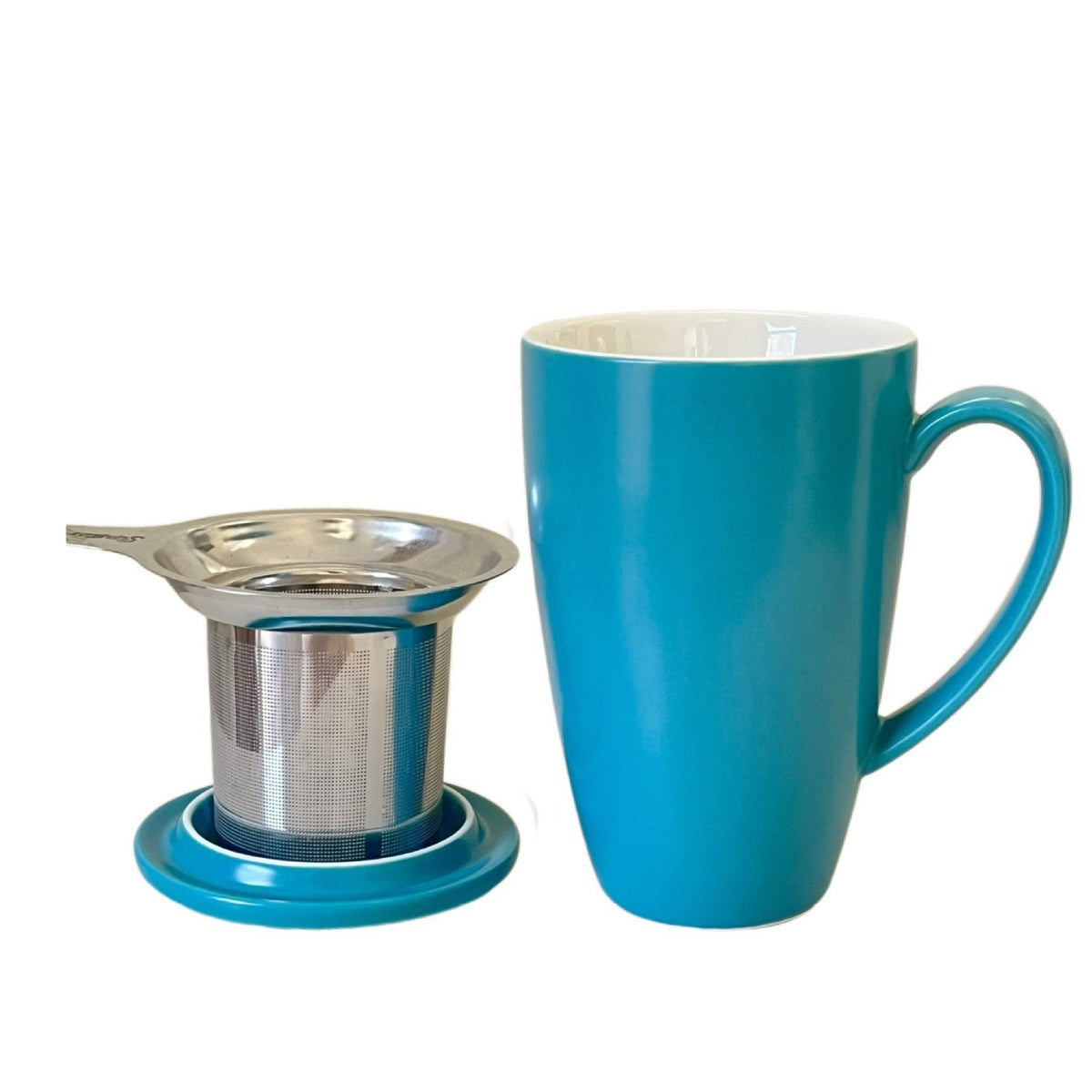 Ceramic Coffee Mug with Tea Strainer