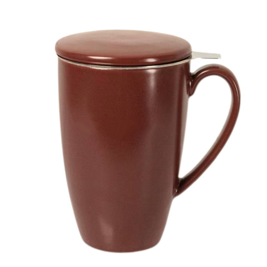 Ceramic Coffee Mug with Tea Strainer