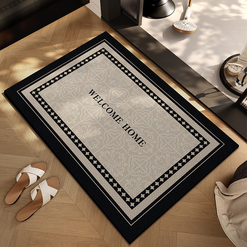 Checkerboard Patterned Entryway Mat