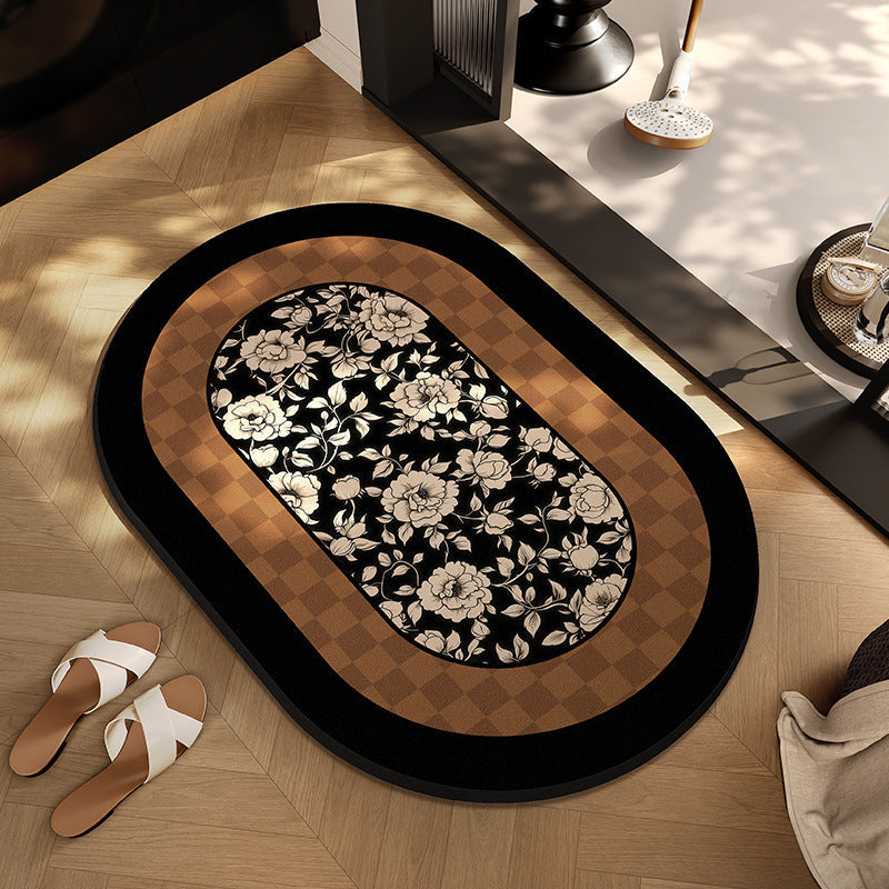 Checkerboard Patterned Entryway Mat