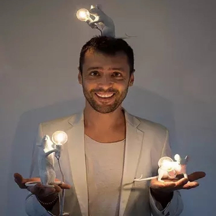 Cheeky Mouse - Creative and Unique Table or Cabinet Lamp