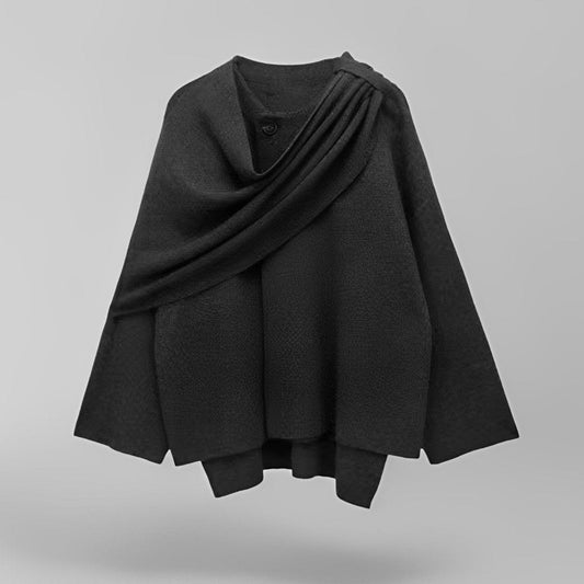 Chic & Warm Asymmetrical Poncho
