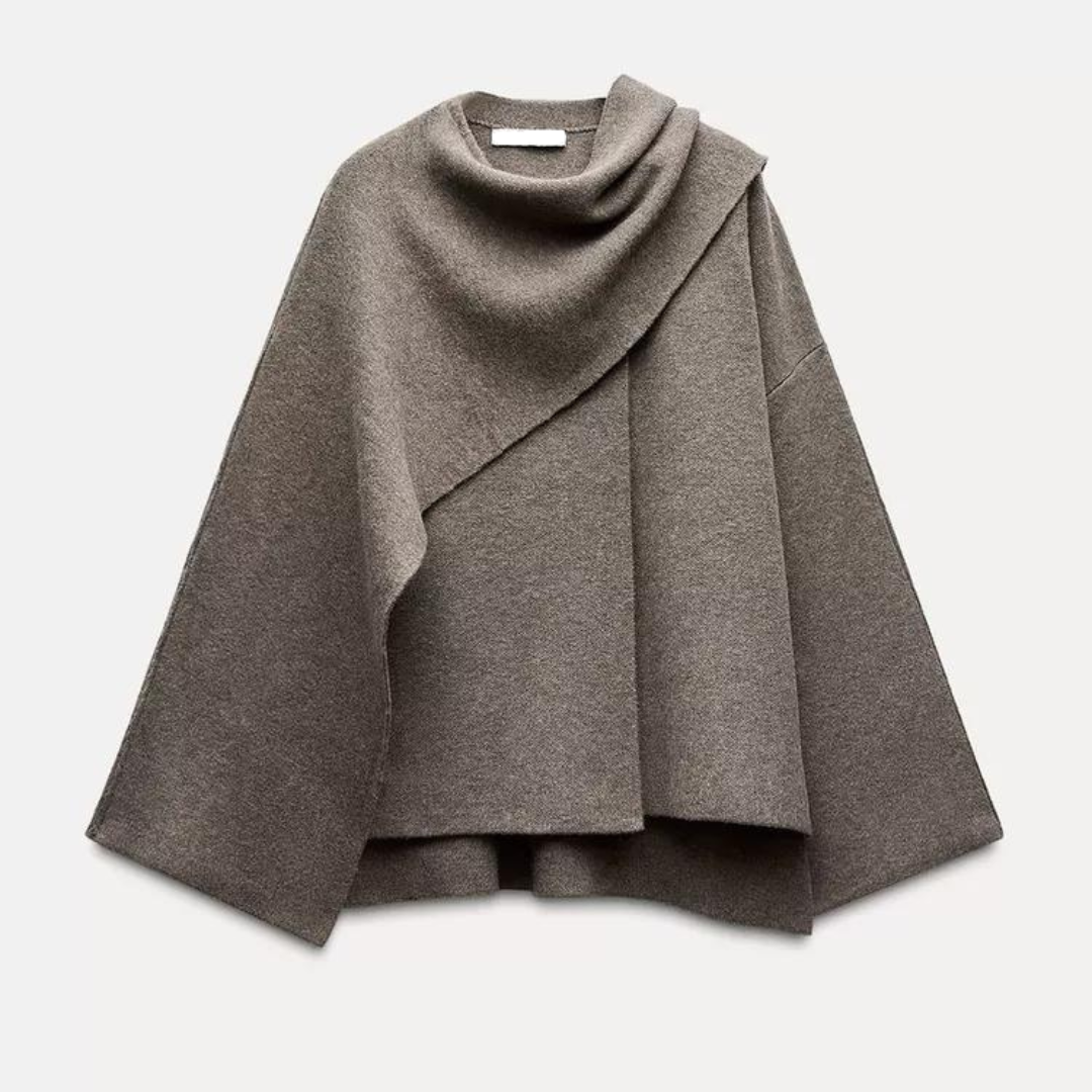 Chic & Warm Asymmetrical Poncho