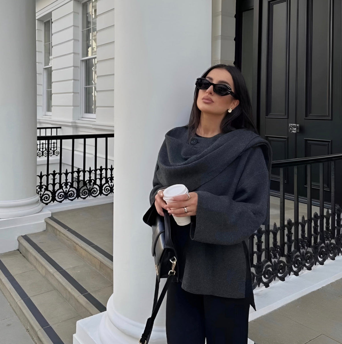 Chic & Warm Asymmetrical Poncho