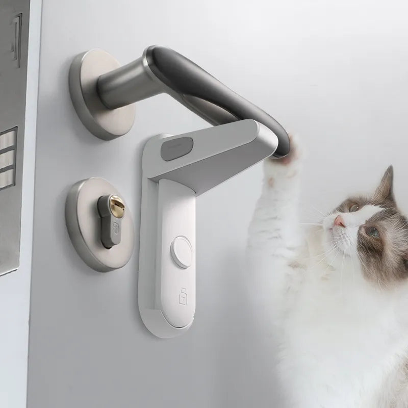 Childproof Door Lever Lock for Baby Safety - Easy Install