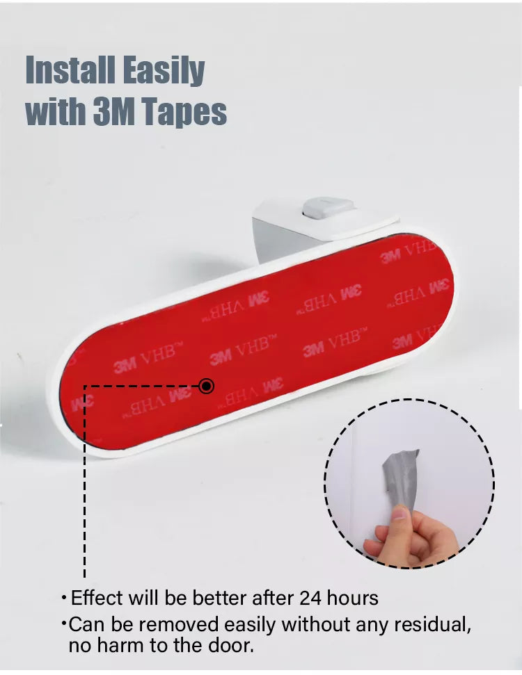 Childproof Door Lever Lock for Baby Safety - Easy Install