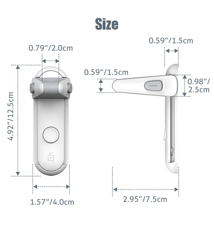 Childproof Door Lever Lock for Baby Safety - Easy Install
