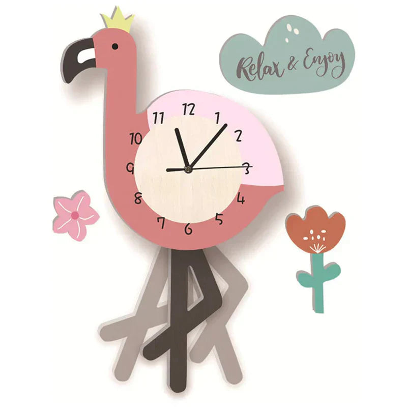 Children's Pendulum Clock with Animal Designs | Fun Decoration for Children's Rooms