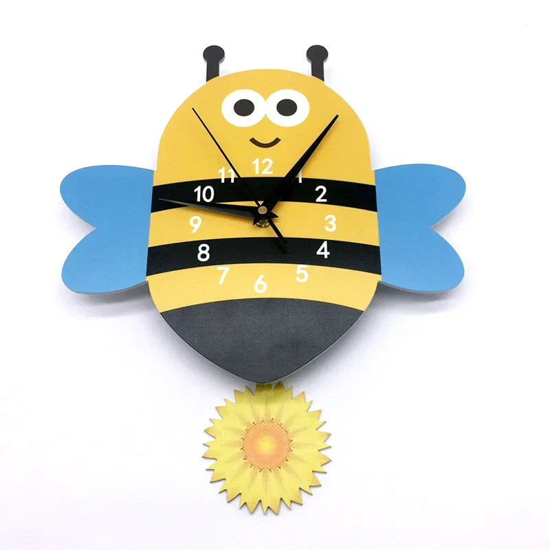 Children's Pendulum Clock with Animal Designs | Fun Decoration for Children's Rooms