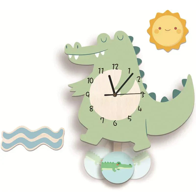 Children's Pendulum Clock with Animal Designs | Fun Decoration for Children's Rooms