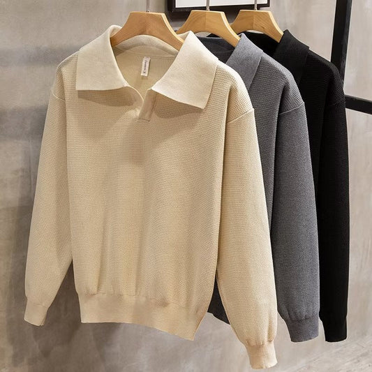 Image of Chris | Men's Collared Pullover Sweater