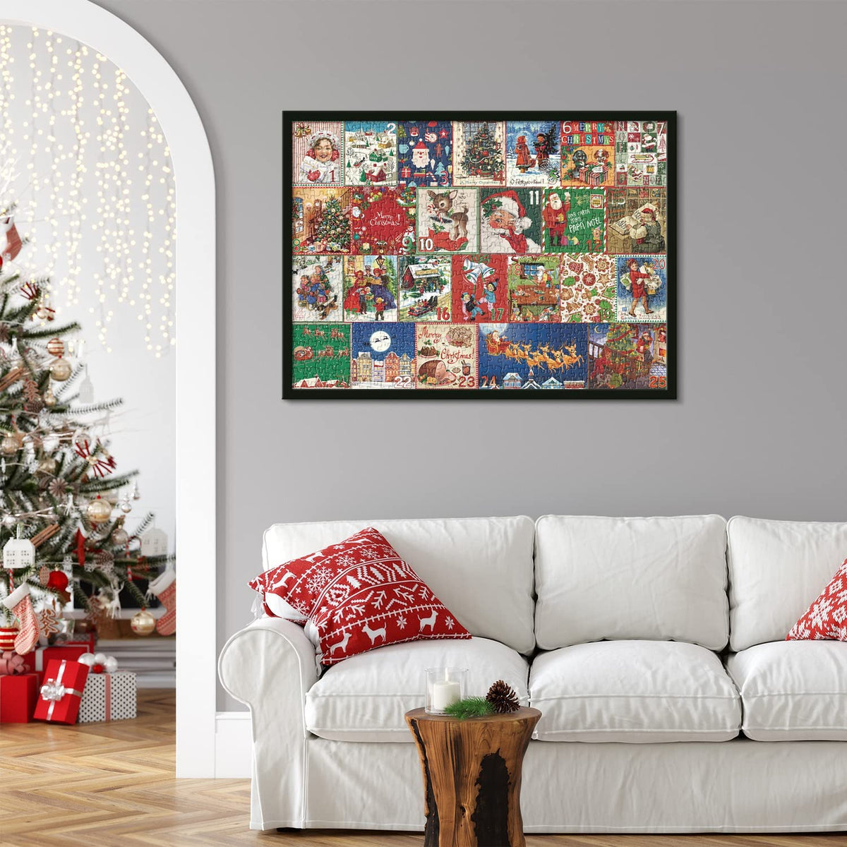 Christmas Advent Calendar 1000-Piece Jigsaw Puzzle