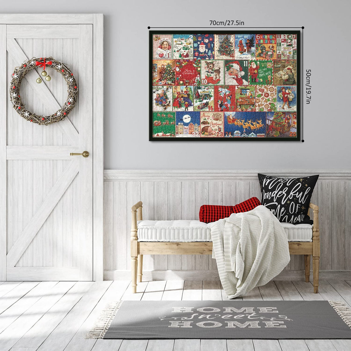 Christmas Advent Calendar 1000-Piece Jigsaw Puzzle