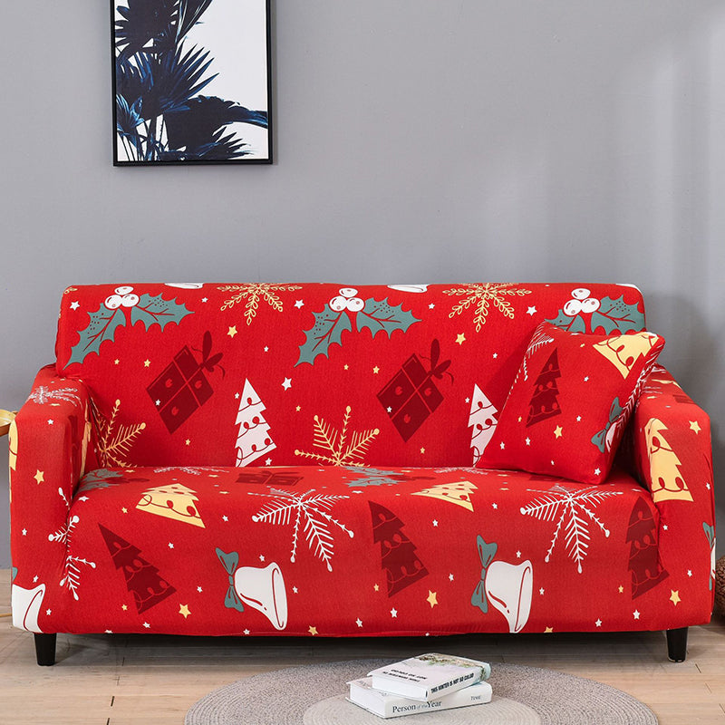 Christmas All-Purpose Stretch Sofa Cover